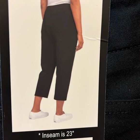 Mario Serrani Capri Pull-On Black Comfort Stretch Pants Size XL - Picture 3 of 5